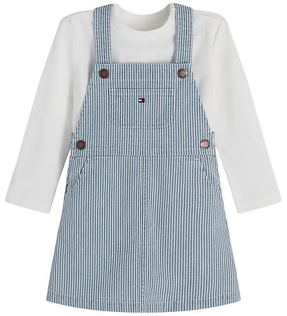 Tommy Hilfiger T-shirt/Spancer - Light Blue Railroad Stripes