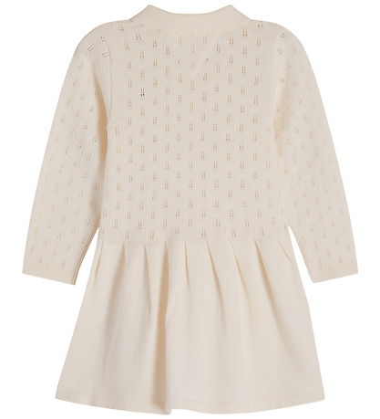 Tommy Hilfiger Kjole - Strik - Ivory Silk