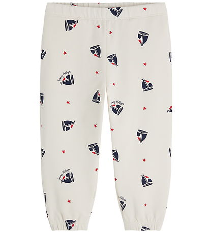 Tommy Hilfiger Sweatpants - Boat Aop/Beige