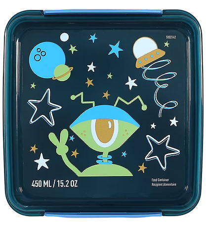Sistema Madkasse - Sandwich Box - 450ml - Blå m. Print