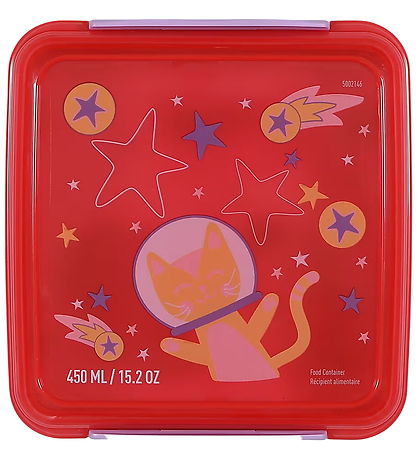 Sistema Madkasse - Sandwich Box - 450ml - Rosa/Lilla m. Print