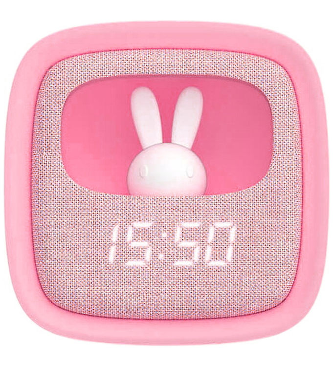 Mobility on Board Vækkeur m. Lys - Billy Clock - Pink Marshmallo