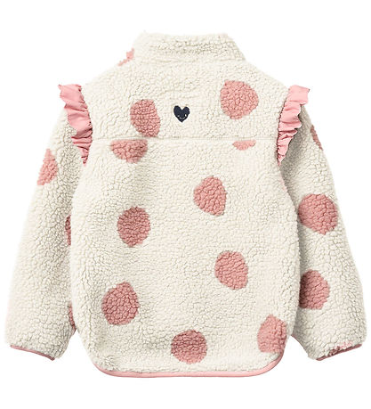 Liewood Fleecejakke - Noam - Spot Dot Sandy/Rose Blush Mix
