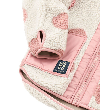 Liewood Fleecejakke - Noam - Spot Dot Sandy/Rose Blush Mix