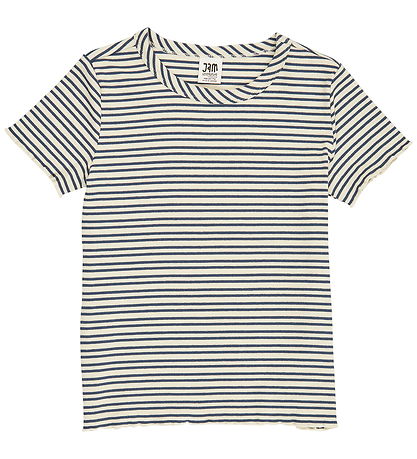 Jam Generation T-shirt - Rib - Tofu/Navy