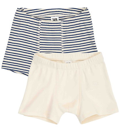 Jam Generation Boxershorts - 2-pak - Rib - Tofu/Navy