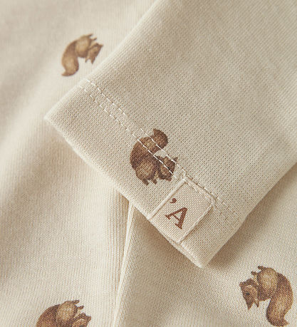 Lil Atelier Leggings - NbnLayo - Turtledove/Squirrel