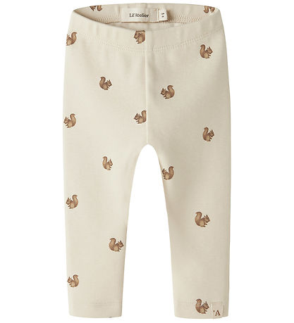 Lil Atelier Leggings - NbnLayo - Turtledove/Squirrel