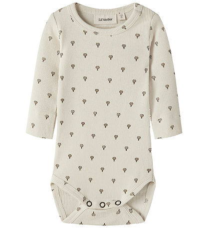 Lil Atelier Body l/æ - Rib - NbnGago - Turtledove/Air Balloon