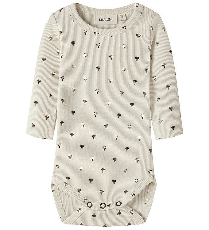 Lil Atelier Body l/æ - Rib - NbnGago - Turtledove/Air Balloon