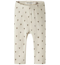 Lil Atelier Leggings - Rib - NbnGago - Turtledove/Air Balloon