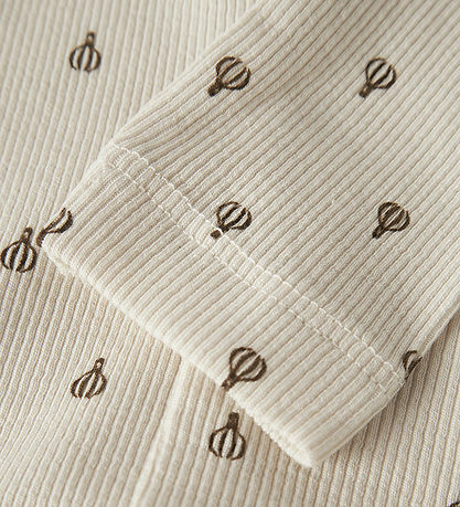 Lil Atelier Leggings - Rib - NbnGago - Turtledove/Air Balloon