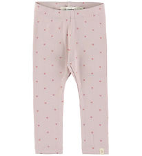 Lil Atelier Leggings - Rib - NbfGago - Hushed Violet/Heart