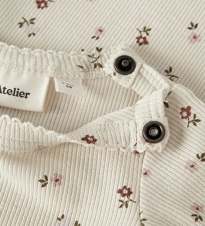 Lil Atelier Body l/æ - NbfGago - Turtledove/Floral