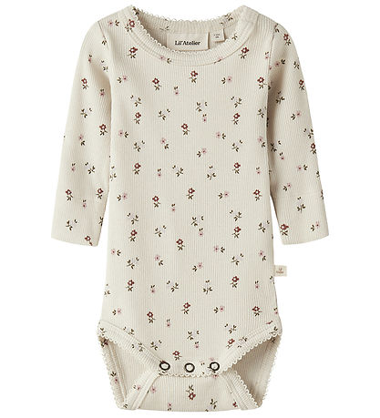 Lil Atelier Body l/æ - NbfGago - Turtledove/Floral