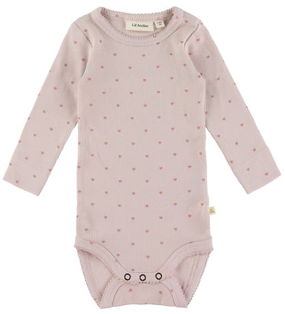 Lil Atelier Body l/æ - Rib - NbfGago - Hushed Violet/Heart