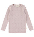 Lil Atelier Bluse - Rib - NmfGago - Hushed Violet/Heart