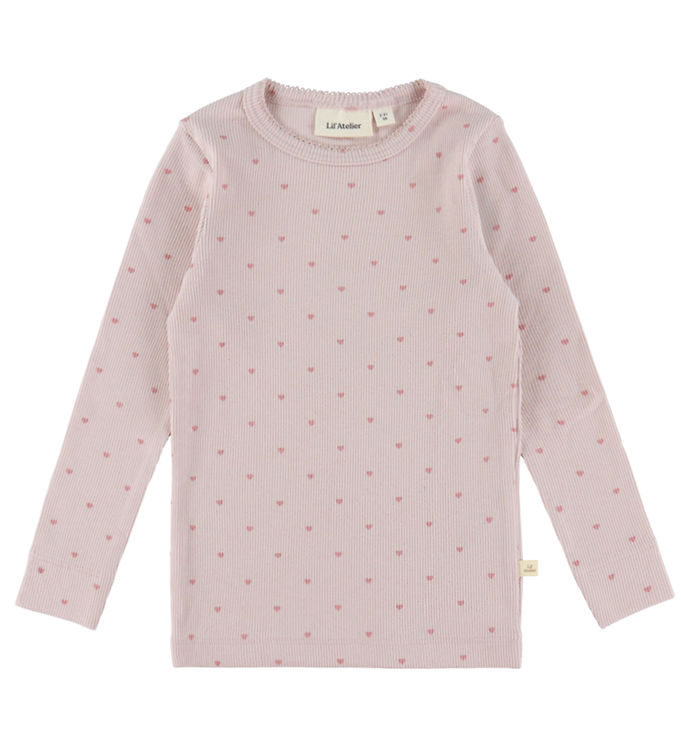 Lil' Atelier Gago Slim Langærmet Top - Hushed Violet - 92
