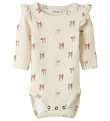 Lil Atelier Body l/æ - Rib - NbfGavo - Turtledove/Bow
