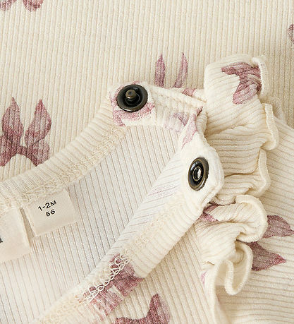 Lil Atelier Body l/æ - Rib - NbfGavo - Turtledove/Bow