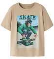 Name it T-shirt - NkmVoto - Sesame/Monkey Skater