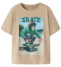 Name it T-shirt - NkmVoto - Sesame/Monkey Skater