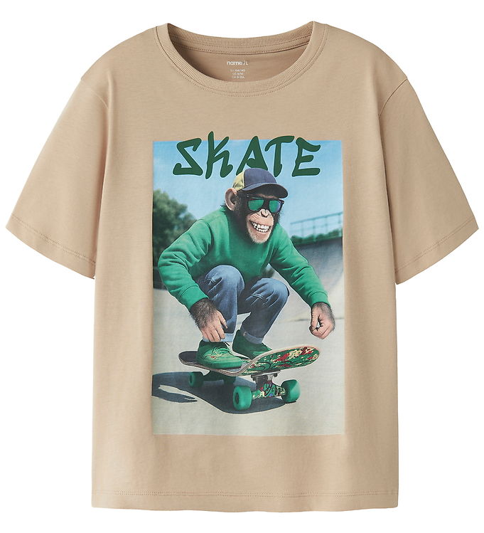 NAME IT T-shirt Voto Sesame Monkey Skater