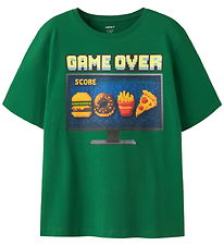 Name it T-shirt - NkmVoto - Verdant Green/Game Over