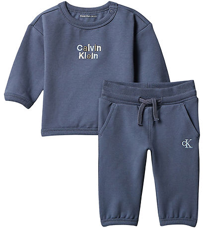 Calvin Klein Sweatsæt - Match Back - Night Shadow Blue
