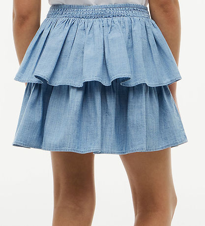 Tommy Hilfiger Nederdel - Chambray - Denim Blue