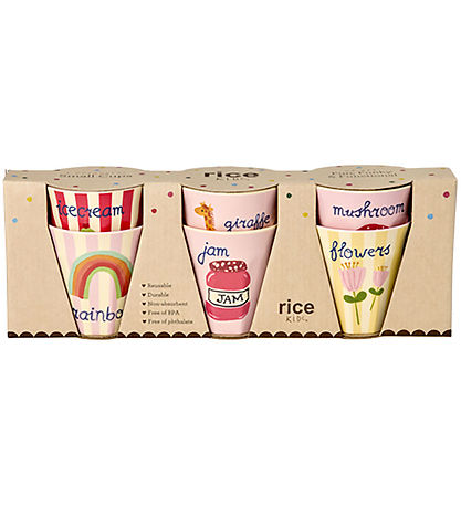 Rice Kopper - Melamin - 6 stk - 160 ml - ABC Print