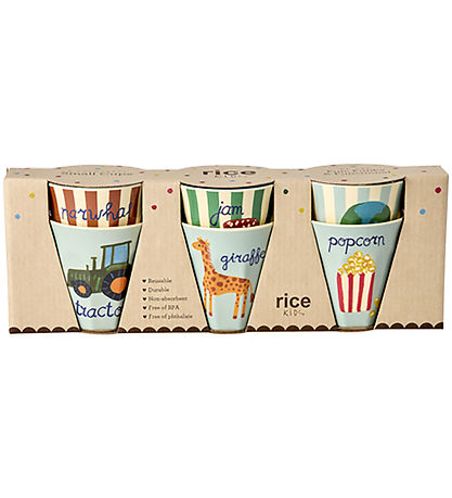 Rice Kopper - Melamin - 6 stk - 160 ml - ABC Print