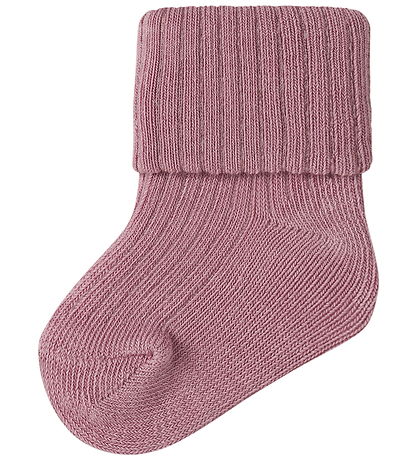 Name It Strømper - 3-pak - NbfNobba - Lilas/Lotus/Brown Lentil
