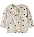 Name It Cardigan - Strik - NbfKikki - Peyote Melange m. Mariehøn