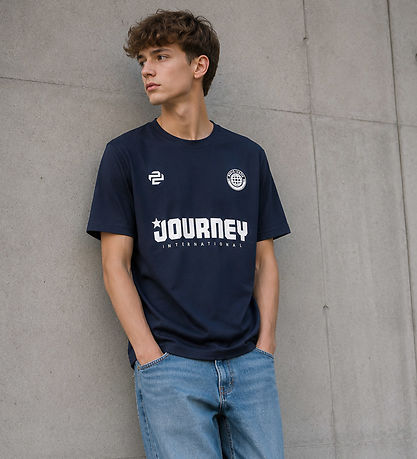 Hound T-shirt - HdBlake - Navy m. Print