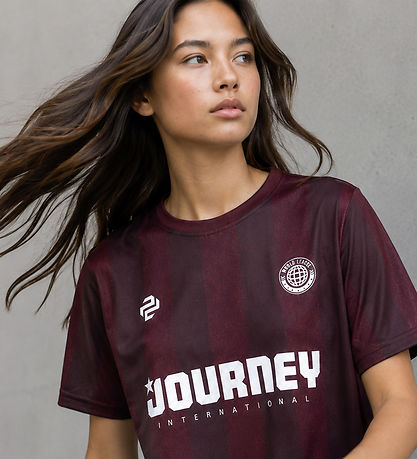 Hound T-shirt - HdBlake - Burgundy m. Print