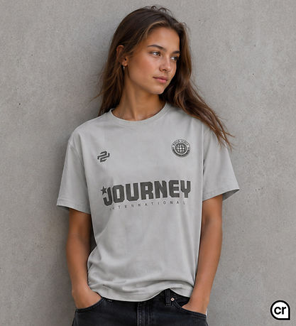 Hound T-shirt - HdBlake - Light Grey m. Print