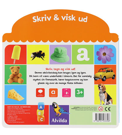 Alvilda Aktivitetsbog - Skriv og Visk ud - De første ord