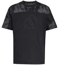 adidas Performance T-shirt - J Camo - Black/Carbin