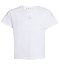 adidas Performance T-shirt - JG FI 3S - White/Greone