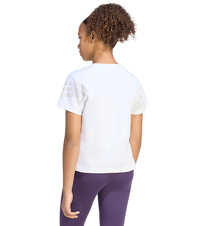 adidas Performance T-shirt - JG FI 3S - White/Greone