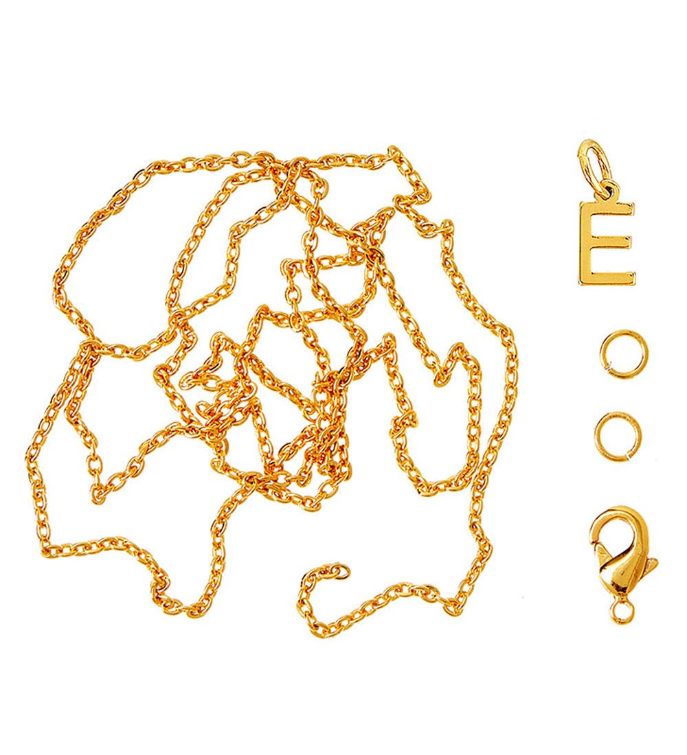 Collier av Lettre MeMy BOX - E - Plaqu or - MeMy BOX - UneTaille - Bijoux 17$