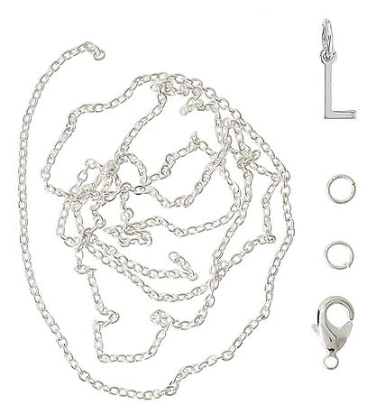 Me&My BOX Halskæde m. Bogstav - L - Sølvbelagt Me&My BOX Halskæde m. Bogstav - L - Sølvbelagt