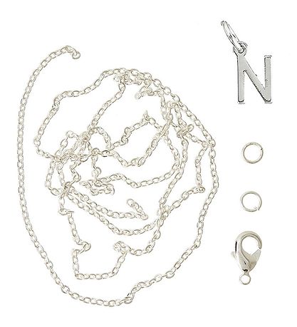 Me&My BOX Halskæde m. Bogstav - N - Sølvbelagt Me&My BOX Halskæde m. Bogstav - N - Sølvbelagt