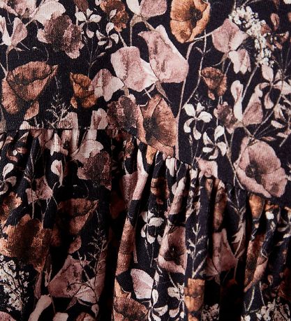 Name It Kjole - NbfTess - Sort m. Blomster Name It Kjole - NbfTess - Sort m. Blomster