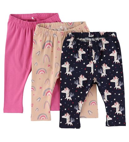 Name It Leggings - NbfDidina - 3-Pack - Ibis Rose Name It Leggings - NbfDidina - 3-Pack - Ibis Rose