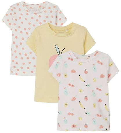 T-Shirt Name It - NbfDaiva - 3 Pack - Calcite