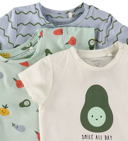 T-Shirt Name It - NbmDylan - 3 Pack - Glacier