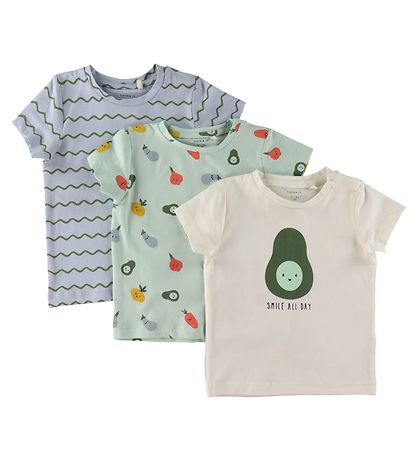 T-Shirt Name It - NbmDylan - 3 Pack - Glacier