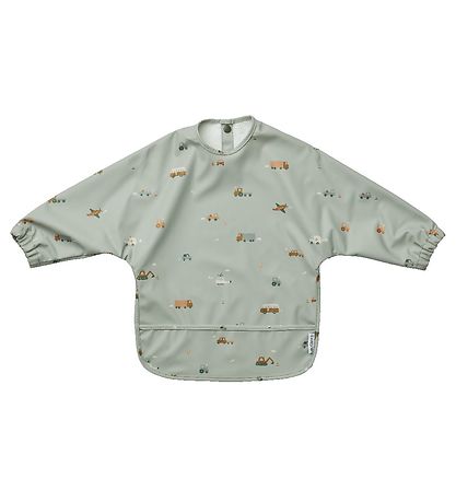 Liewood Forklæde - Merle - Vehicles Dove Blue Mix